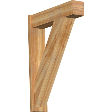 Ekena Millwork Traditional Block Rough Sawn Outlooker, Western Red Cedar, 8"W x 32"D x 44"H OUT08X32X44TRA05RWR